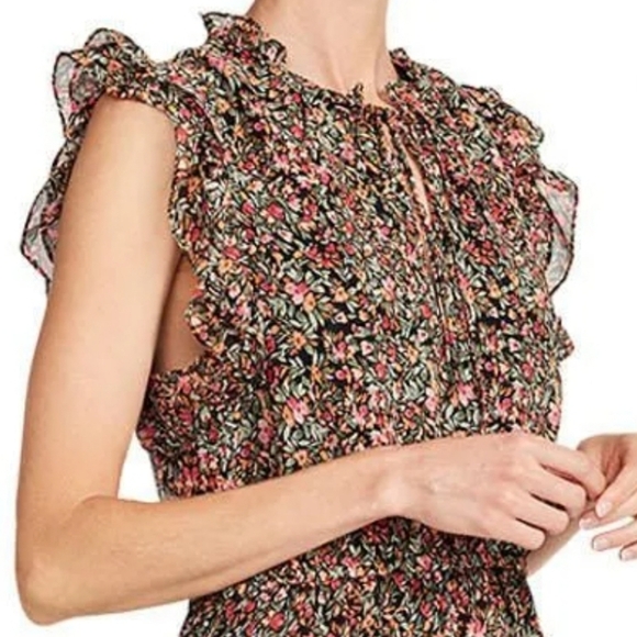 BB Dakota by Steve Madden Ditsy Ruffle Midi Dress - Picture 2 of 10